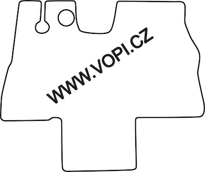 Teppich für die Kabine des Citroen Jumper facelift Wohnmobil 2002 - 2006 Colorfit Mit Stück zwischen den Sitzen (1399)